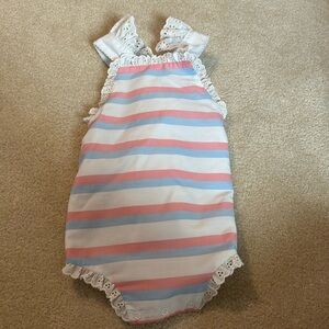 The Beaufort Bonnet Company Sunsuit- size 18-24 EUC, no flaws. Worn once.